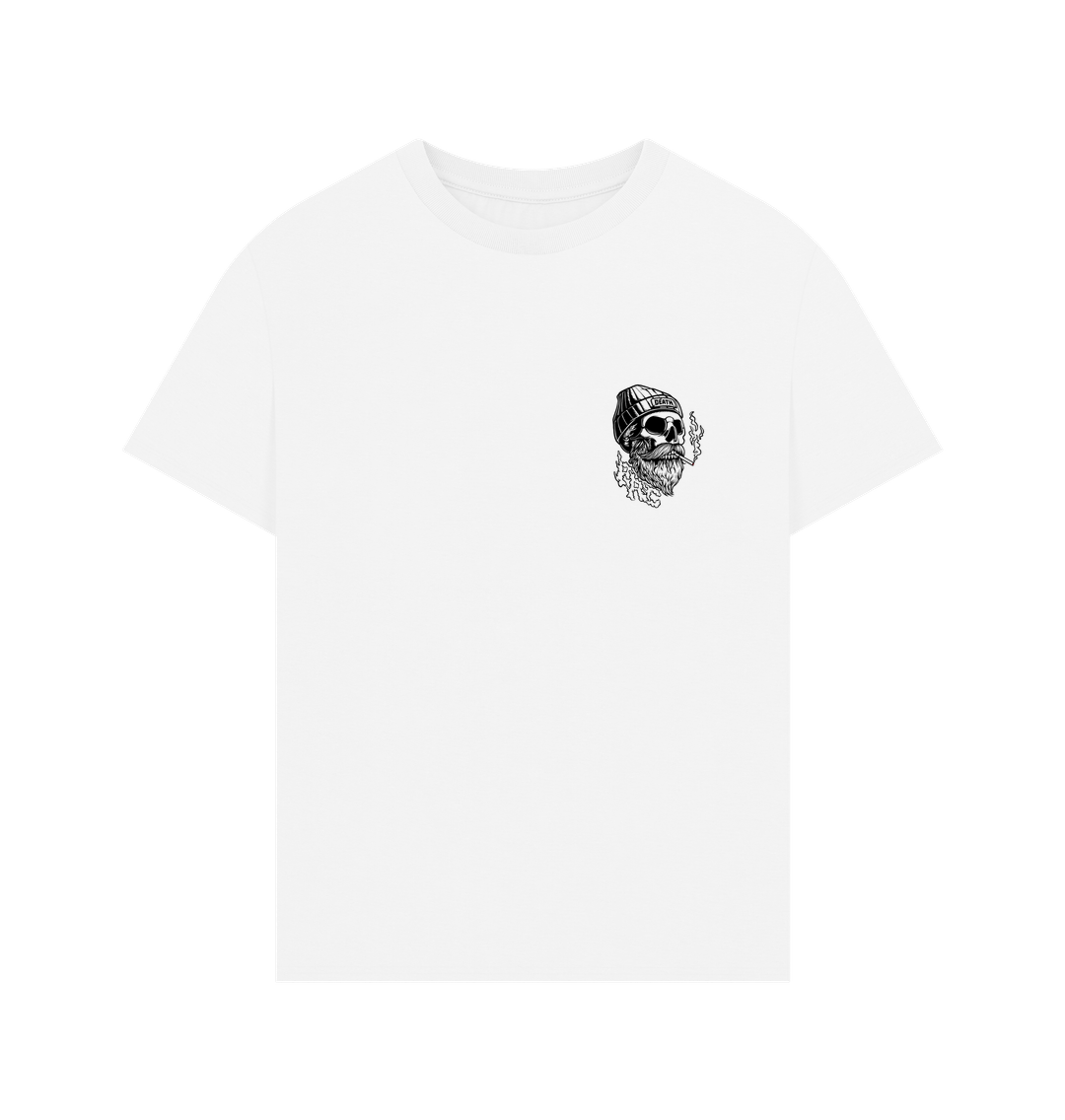 White Smoking Skull T-Shirt