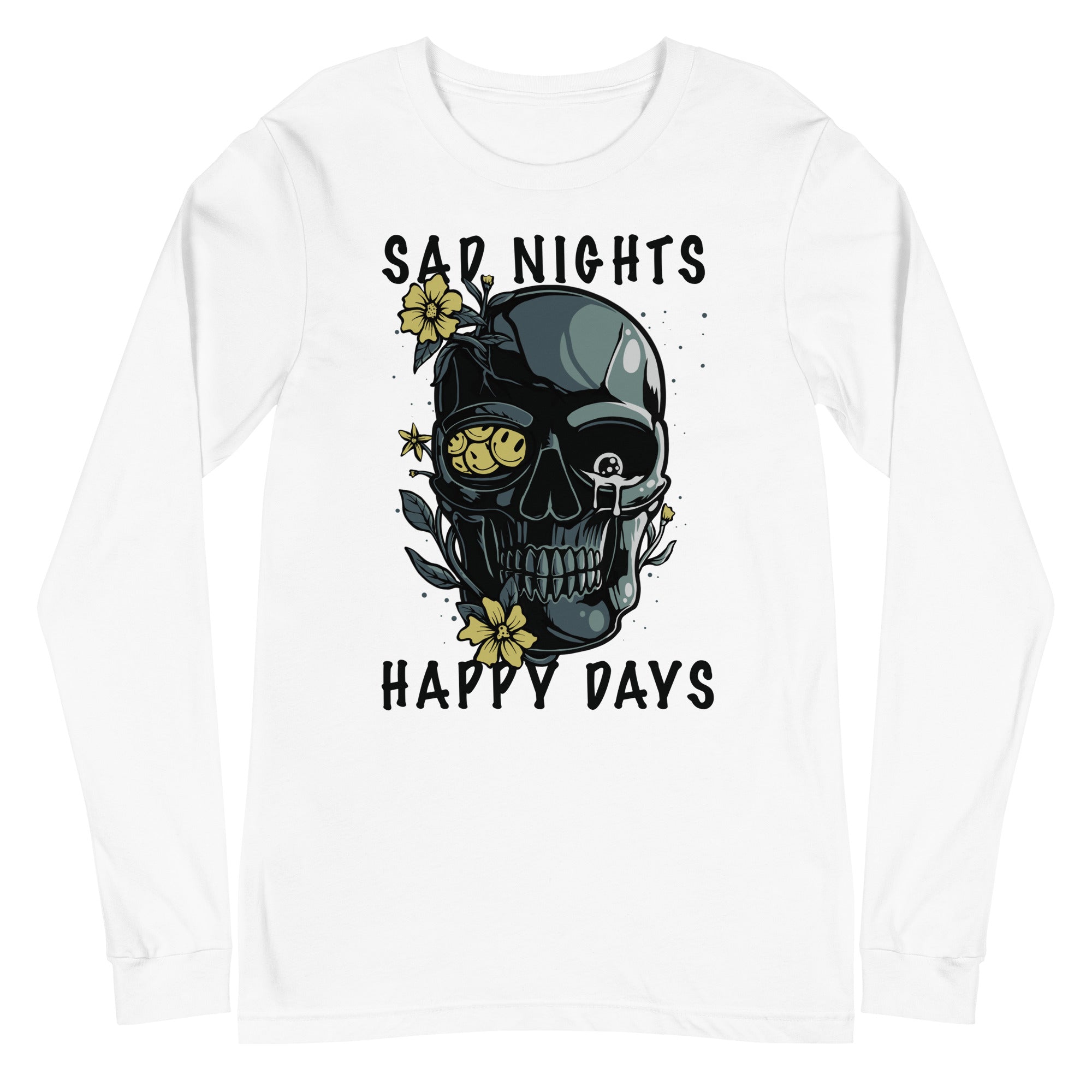 Sad Nights Long Sleeve T-Shirt - ProjectRebelClothing